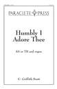 Humbly I Adore Thee Two-Part choral sheet music cover